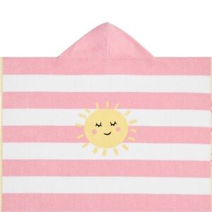 New Pottery Barn Kids Sunshine Stripe Baby Beach Hooded Towel NWOT